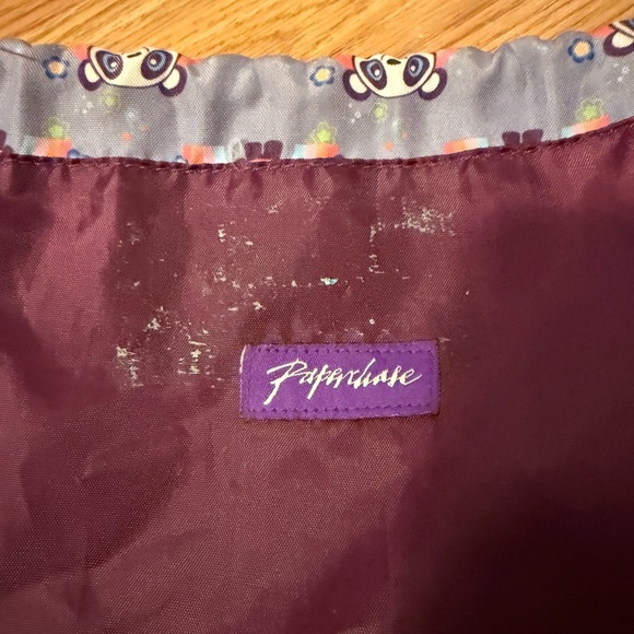 Lilac Drawstring Bag with Panda Print - Picture 7 of 9